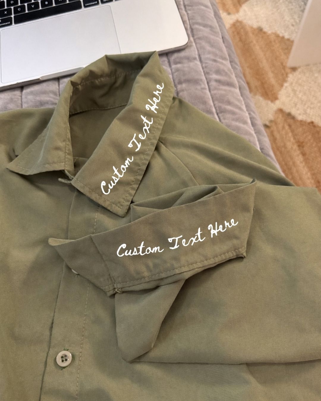 Custom Collar & Cuff (Optional) Stitch Button Down