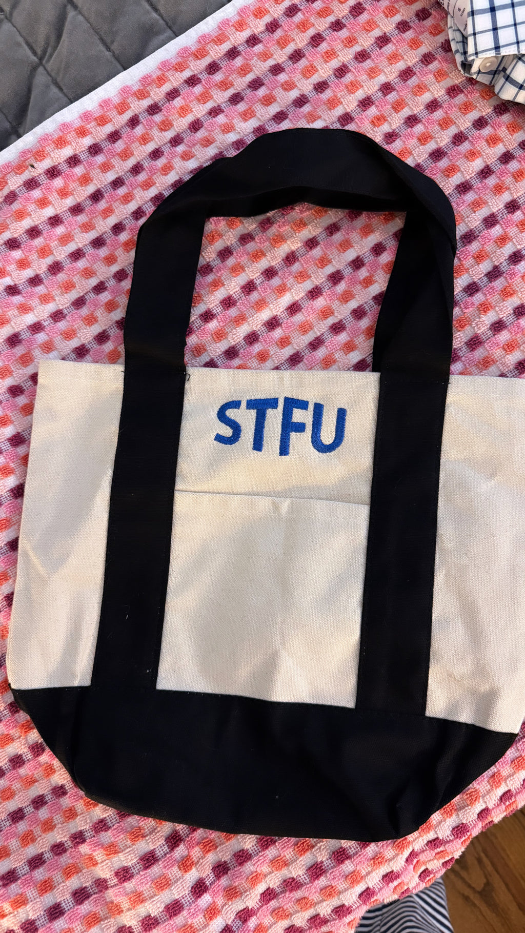STFU - Embroidered Canvas Tote