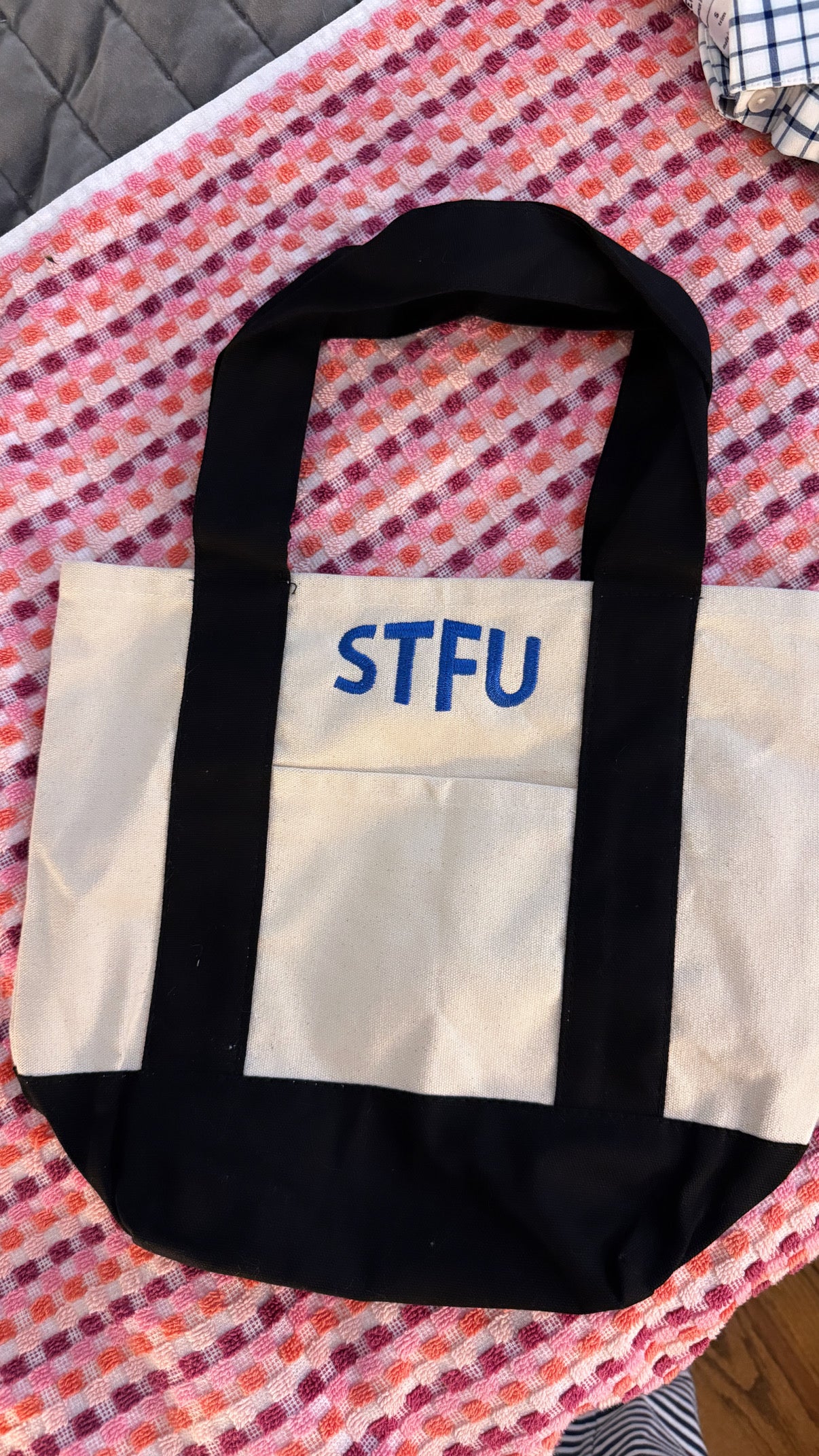 STFU - Embroidered Canvas Tote