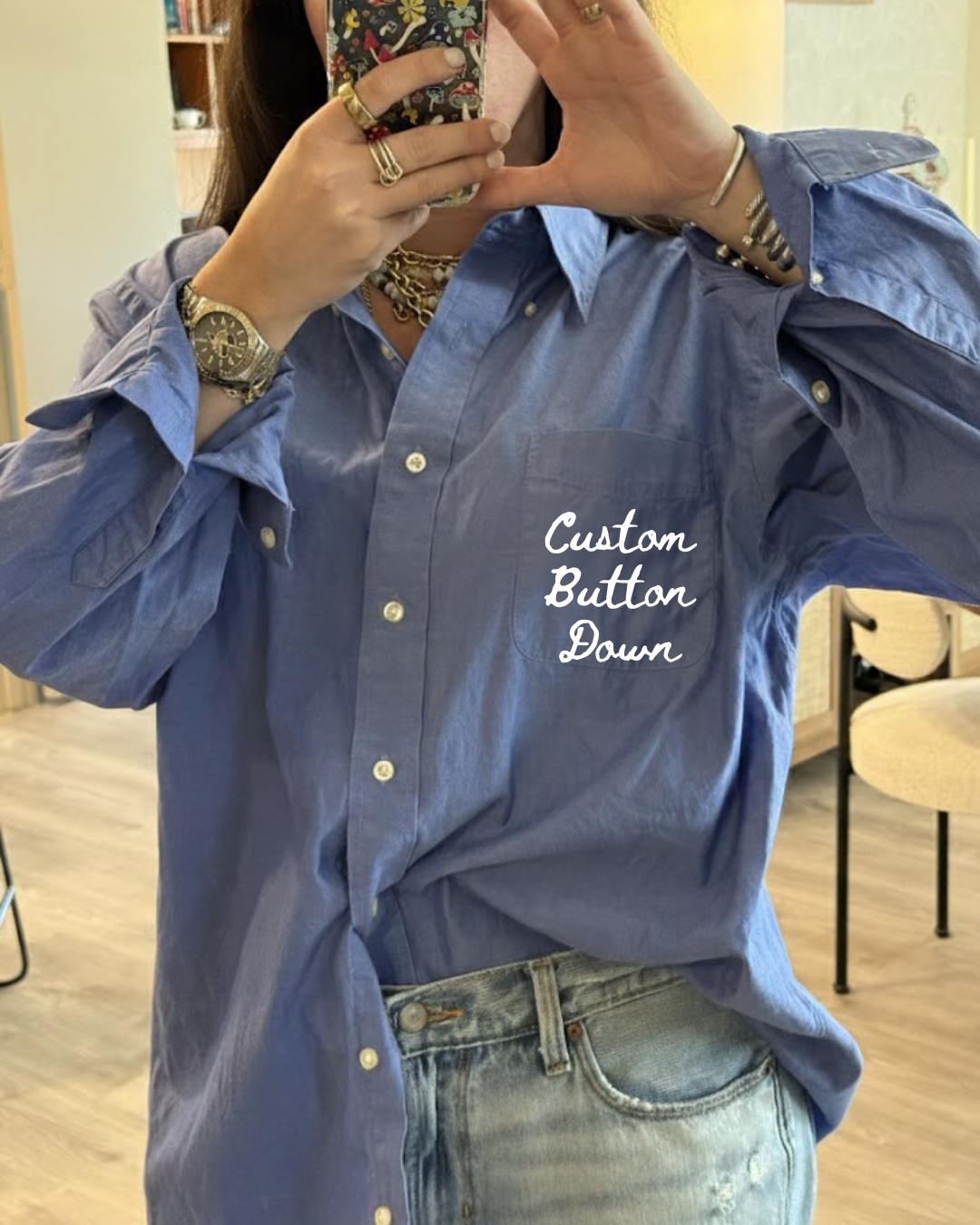 Custom Embroidered Button Down