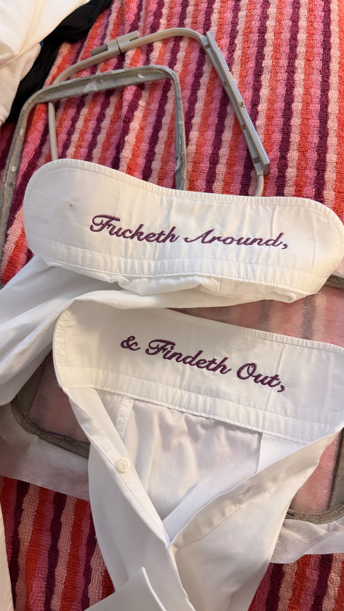 Fucketh Around Button Down - Size M (small blemish)