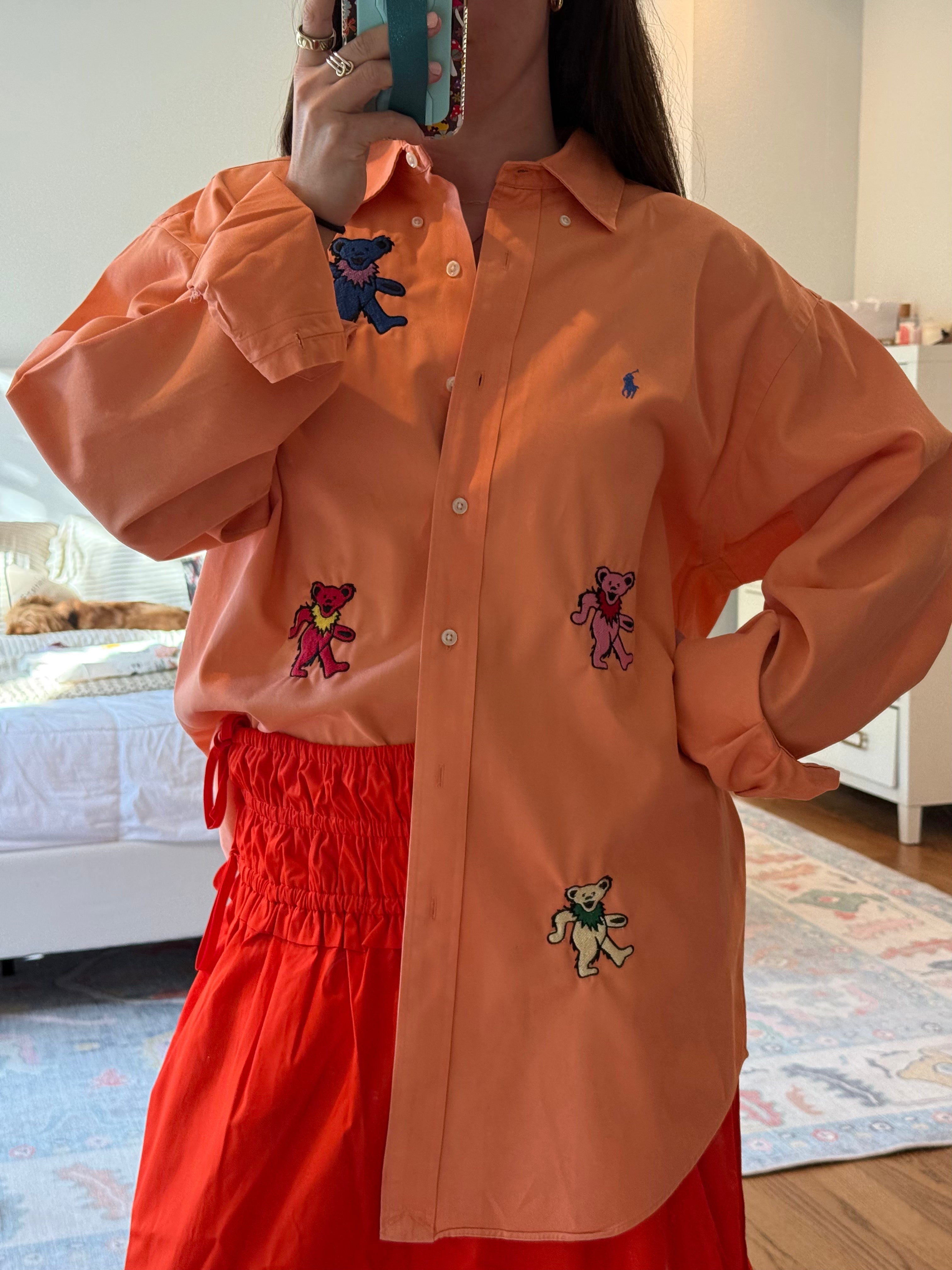 dancing bears Button Down - Size M