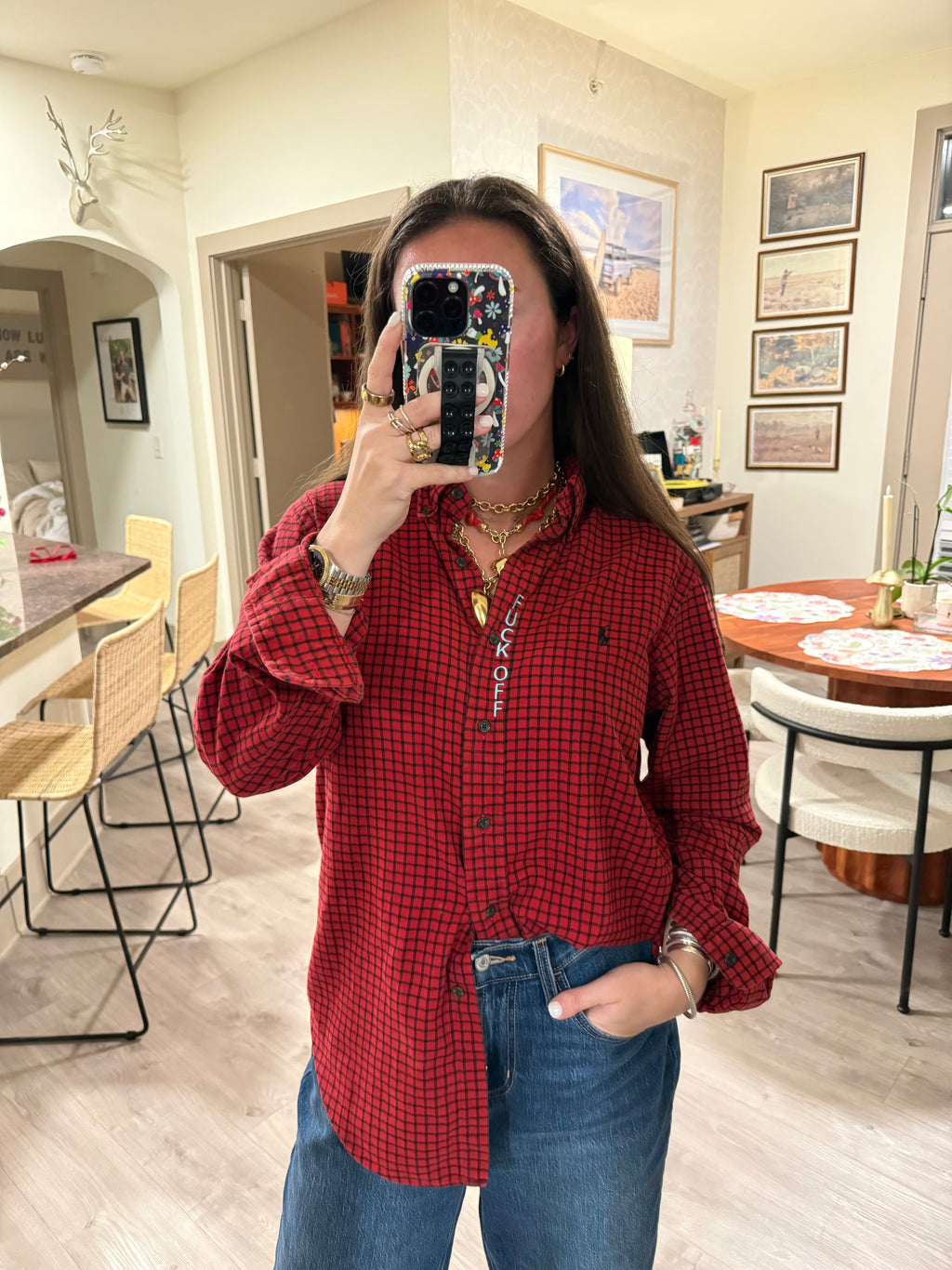 'Fuck Off' Button Down - Size M