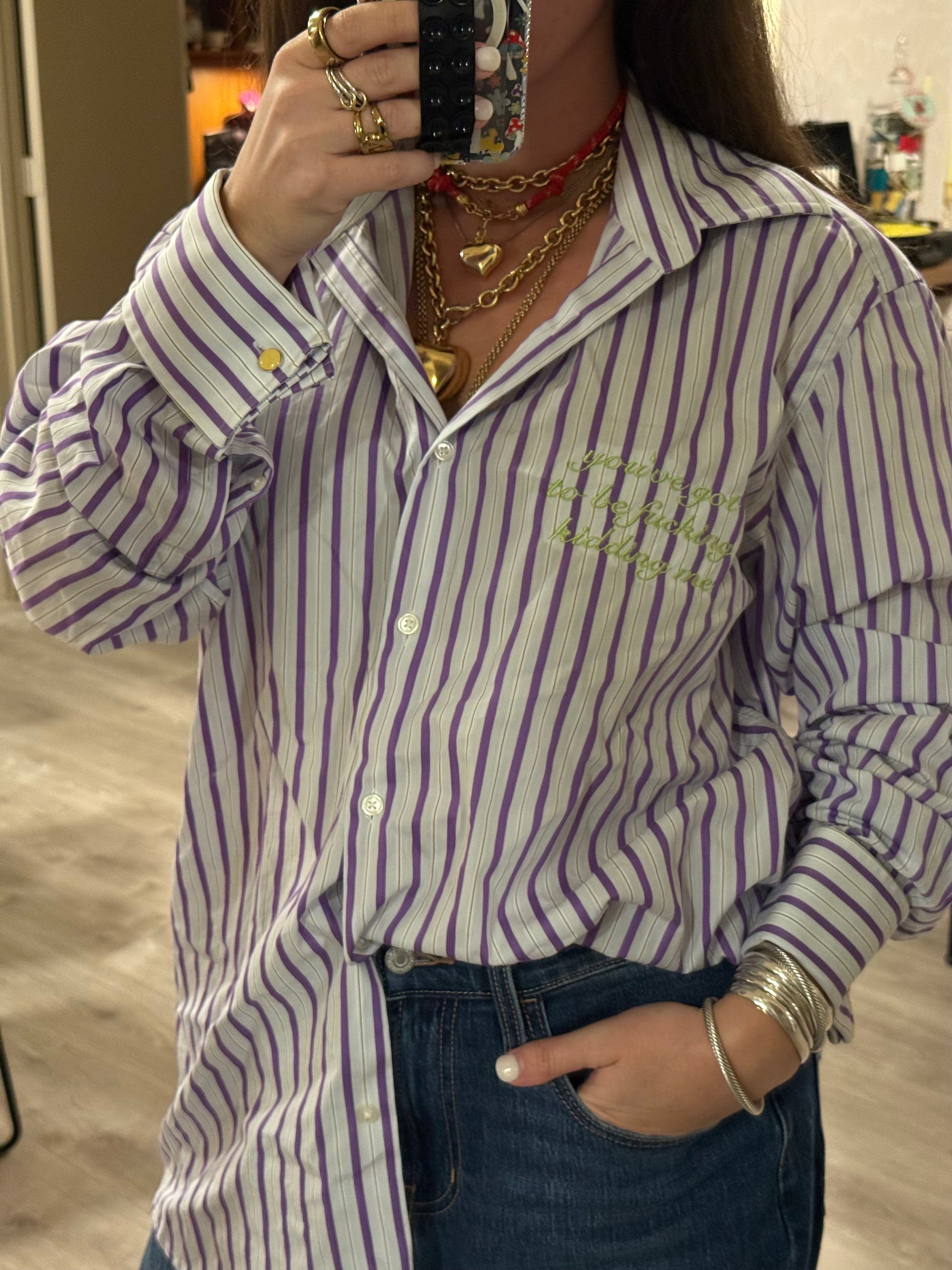 'you've got to be fucking kidding me' Button Down - Size XL