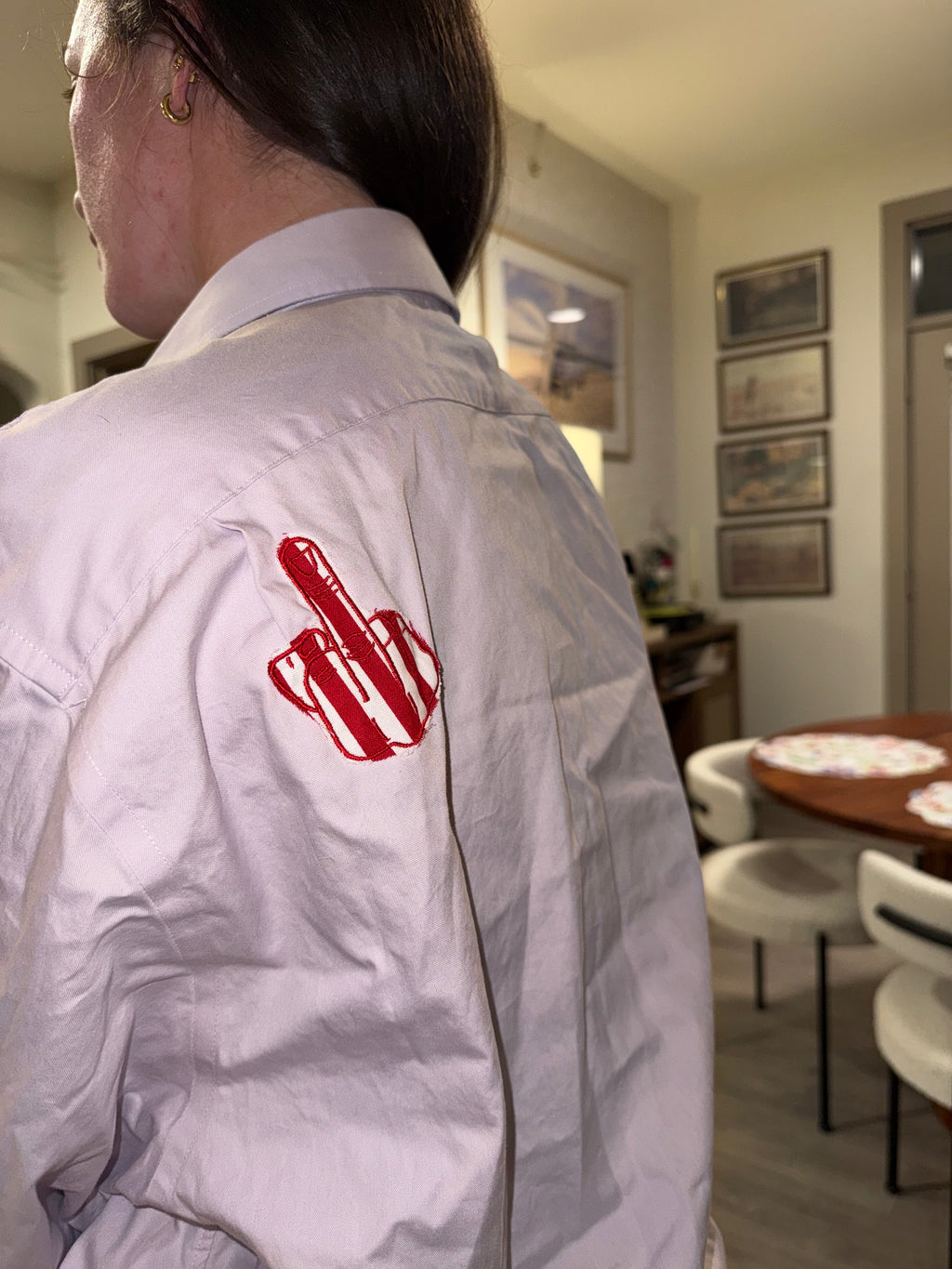 'go fuck yourself' Button Down - Size 2XL