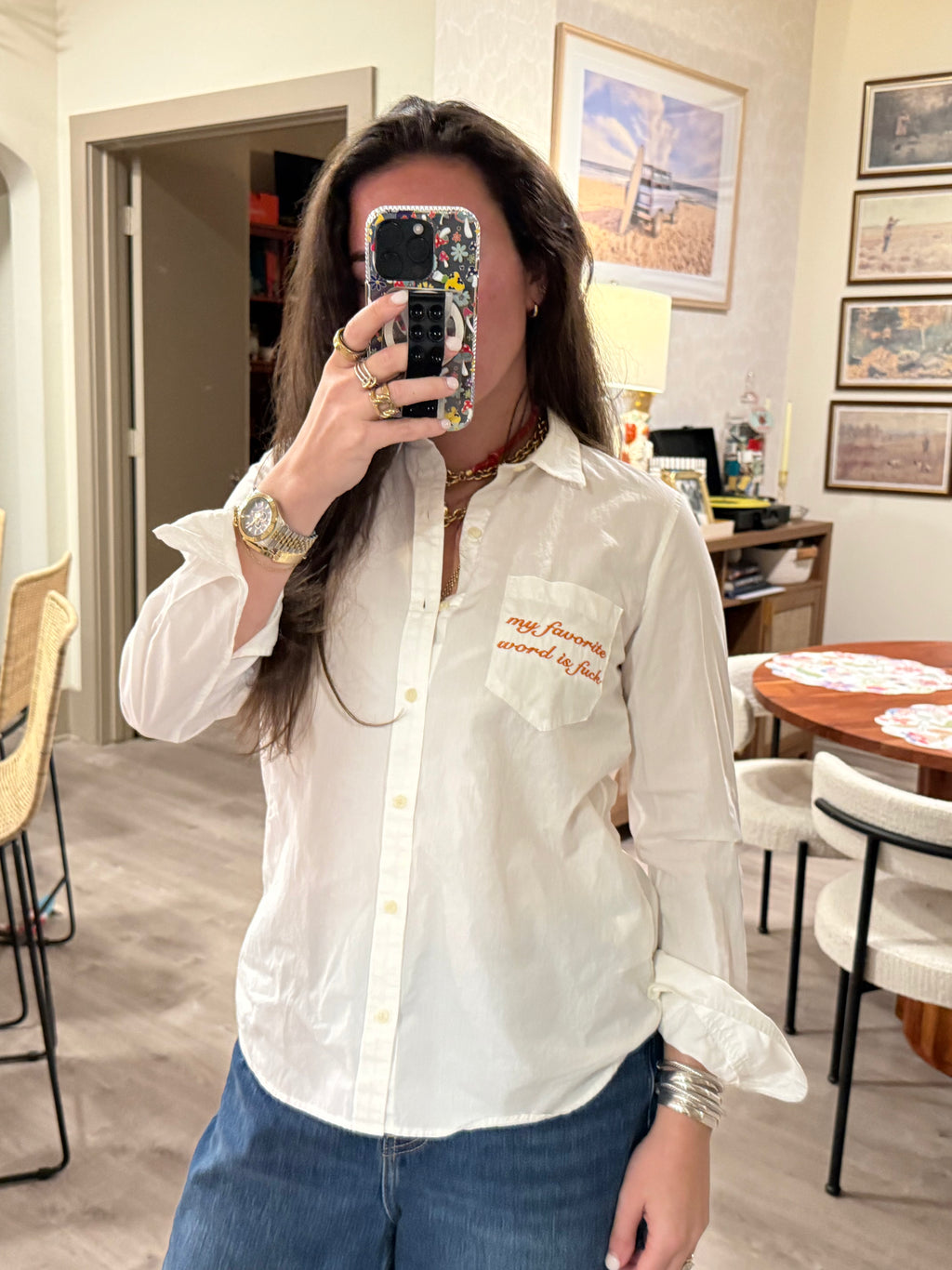 'my favorite word is fuck' Button Down - Size S