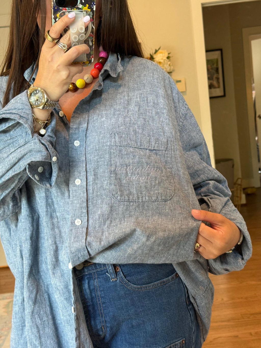 Not Today Satan - Size 3XL