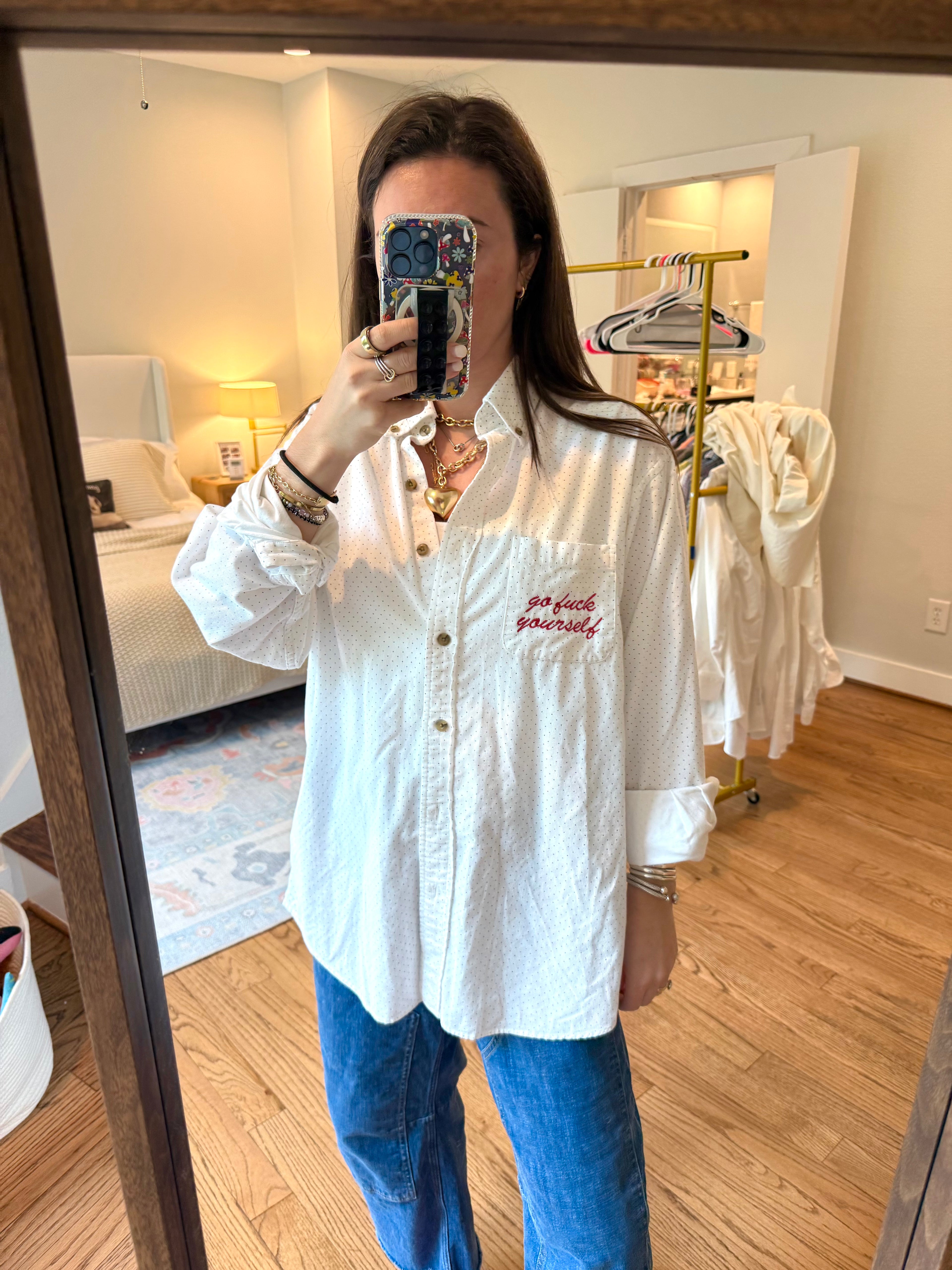 Go Fuck Yourself Button Down - Size L