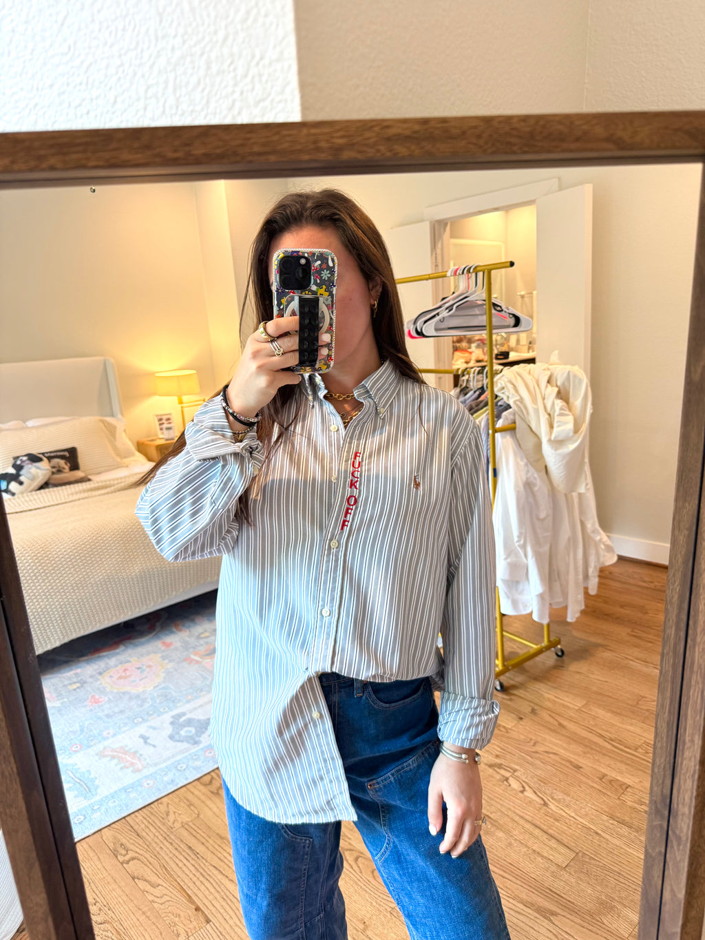 Fuck Off Button Down - Size M