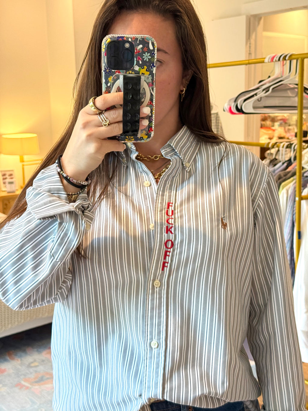 Fuck Off Button Down - Size M