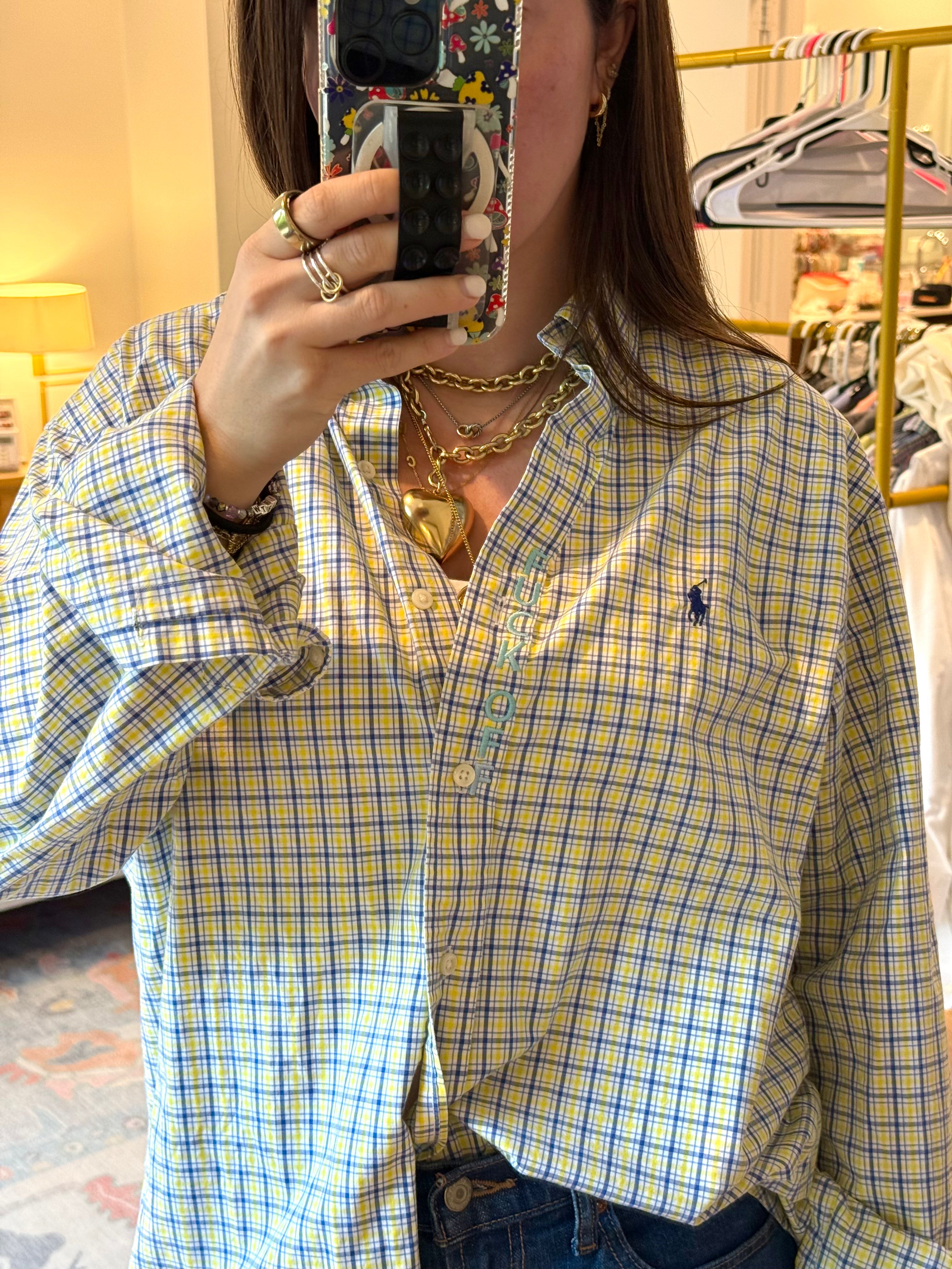 Fuck Off Button Down - Size L