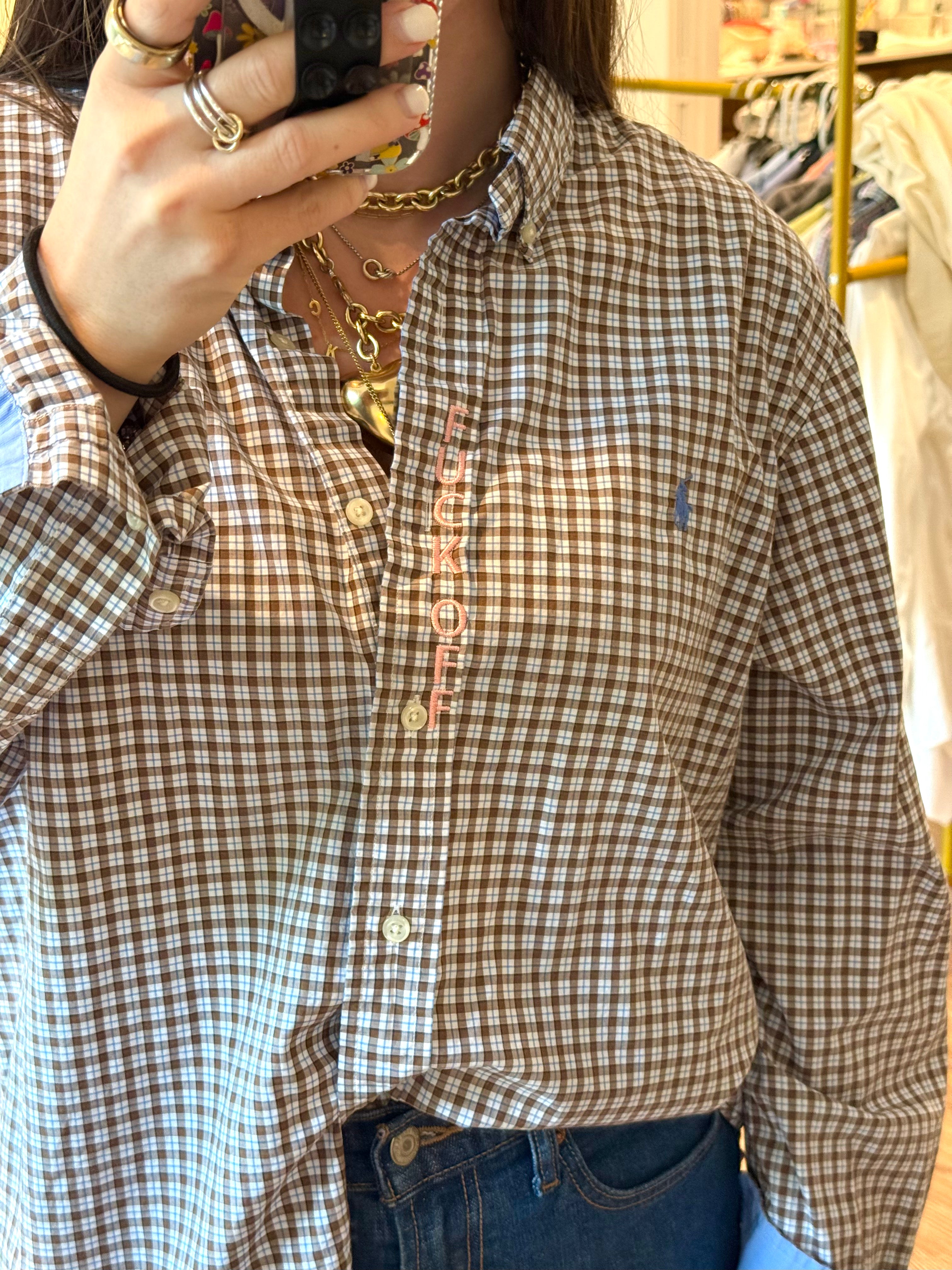 Fuck Off Button Down - Size L