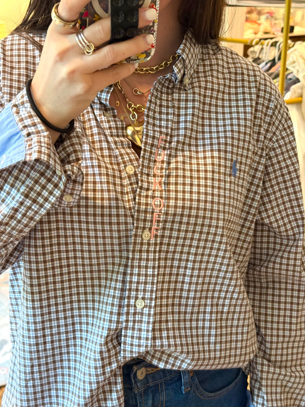 Fuck Off Button Down - Size L