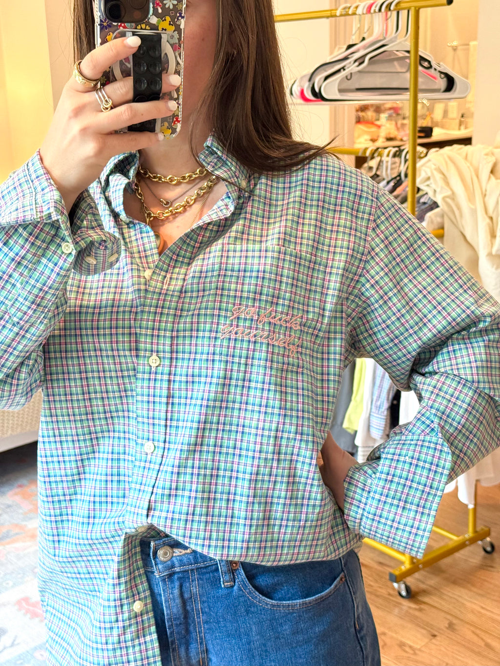 Go Fuck Yourself Button Down - Size L