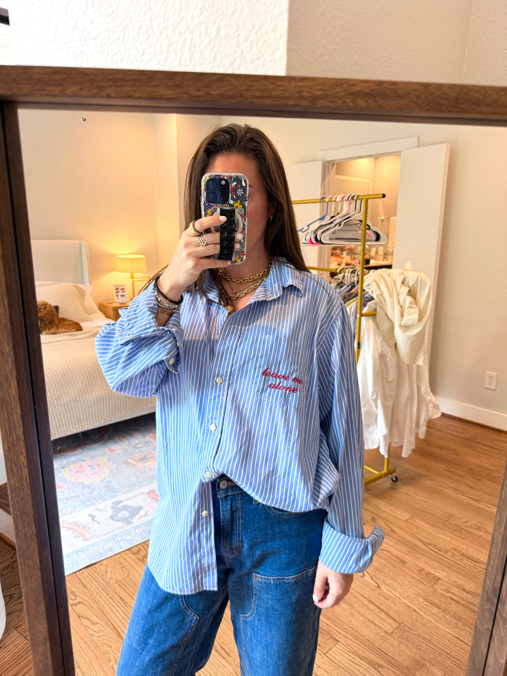 Leave me alone Button Down - Size XL