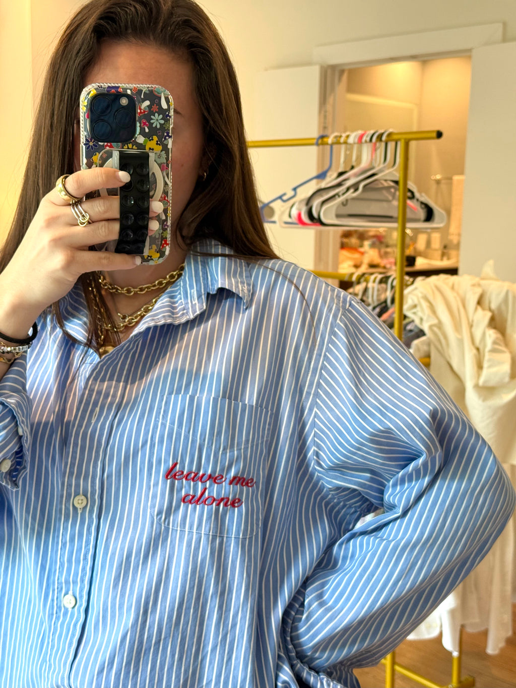 Leave me alone Button Down - Size XL