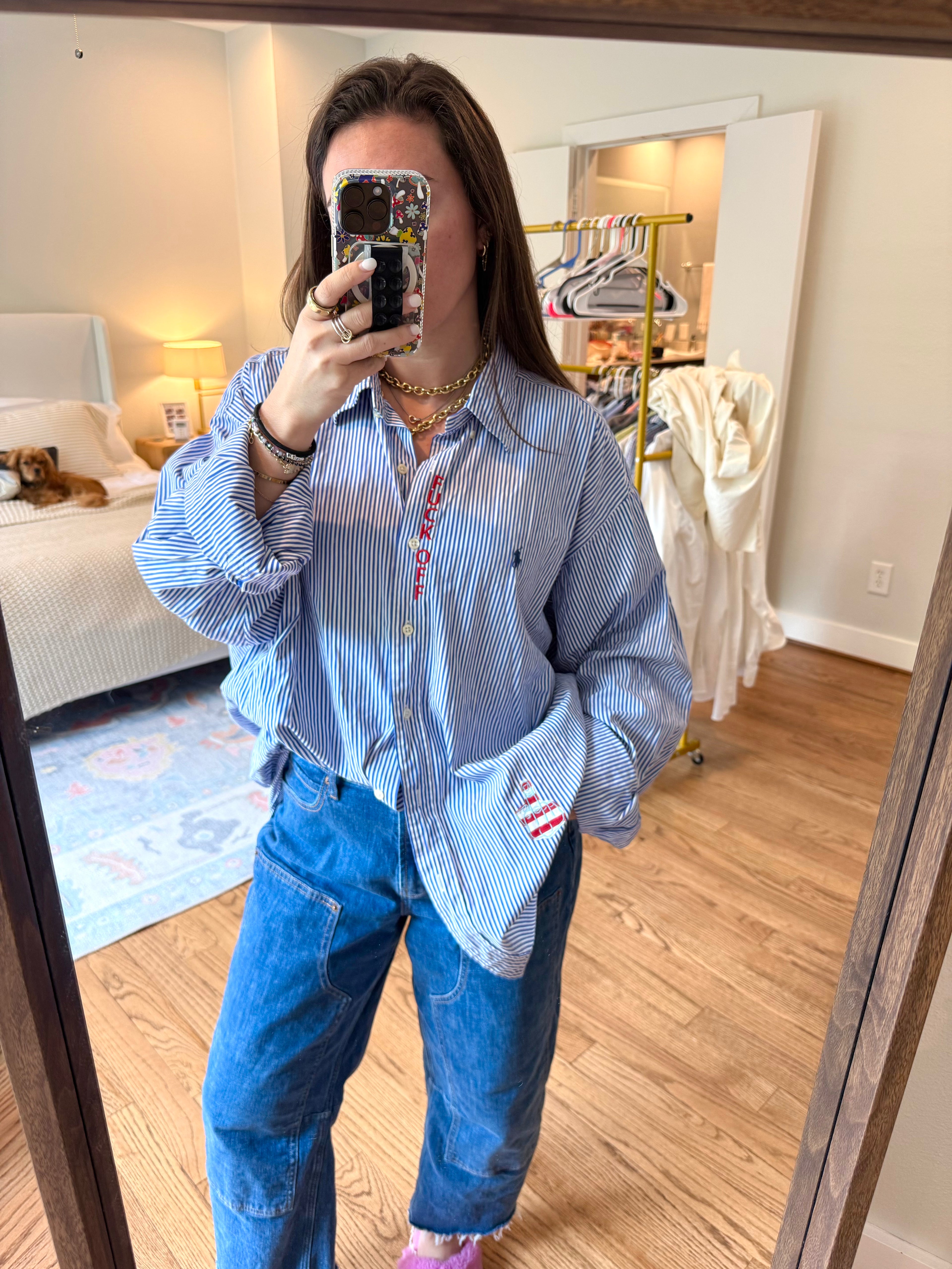 Fuck Off Button Down - Size 2XL