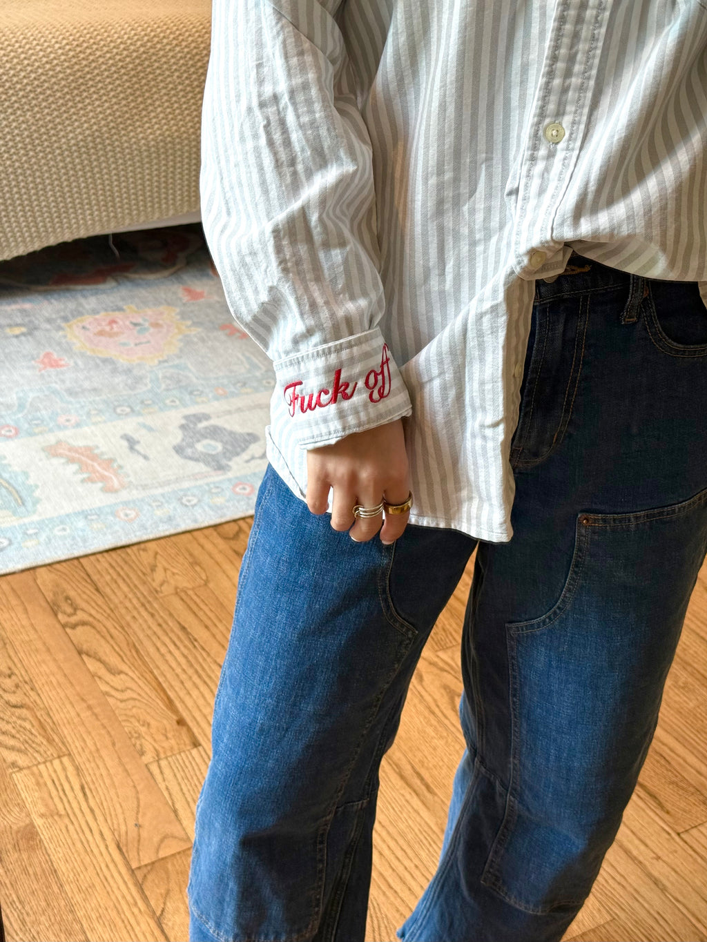 Kindly Fuck Off Button Down - Size L