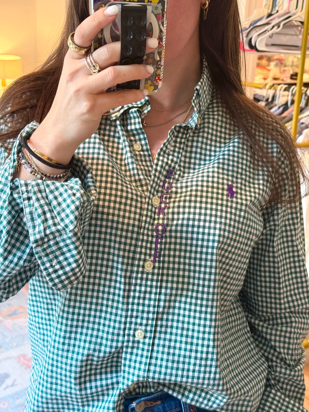 Fuck Off Button Down - Size M