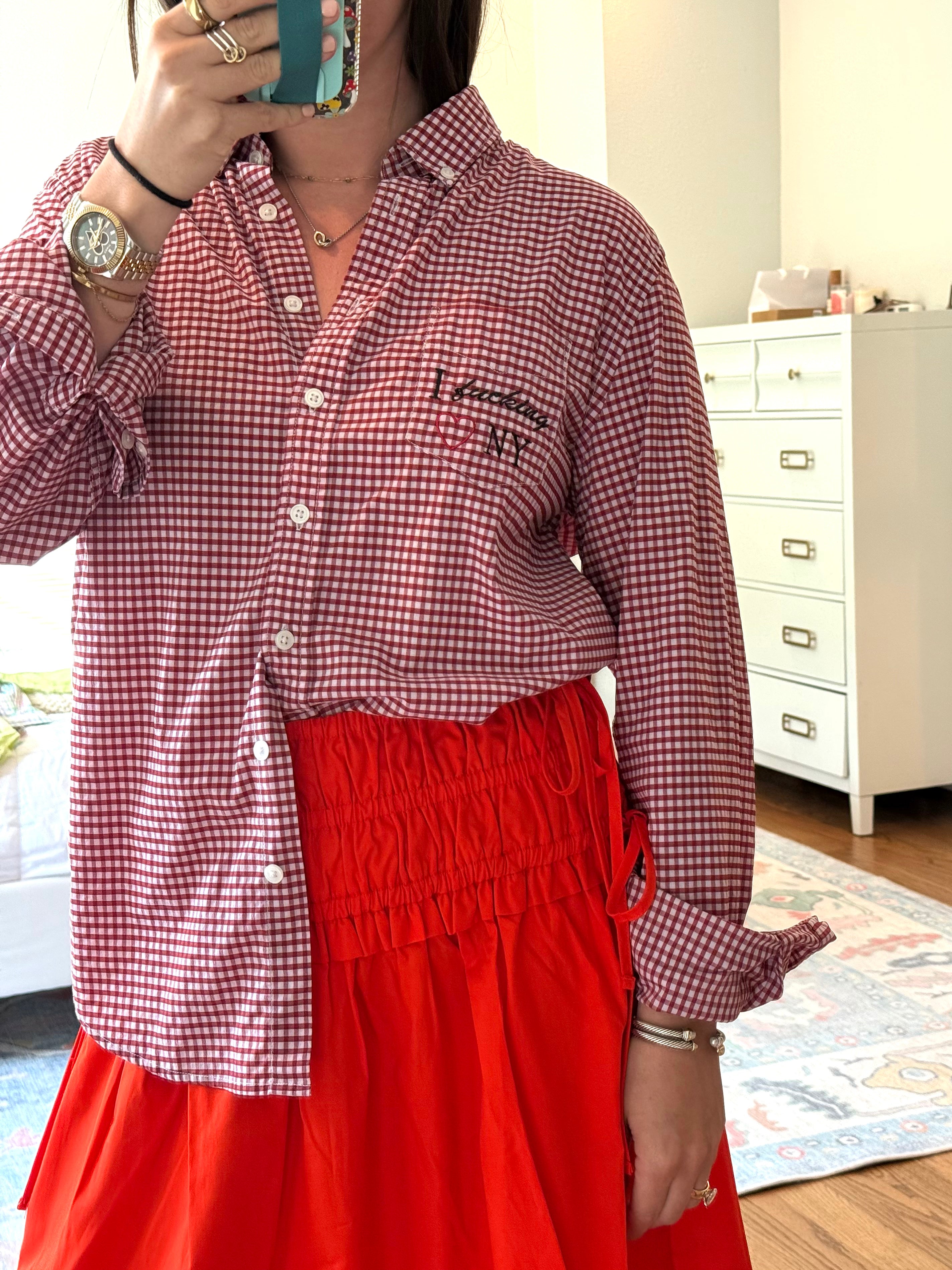 i fucking ❤️ NY Button Down - Size L