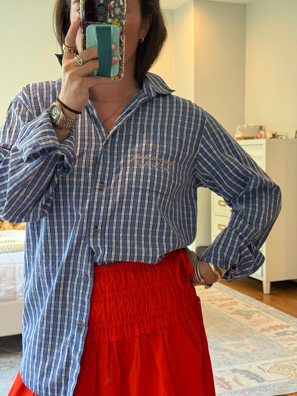 fuck around & find out Button Down - Size L