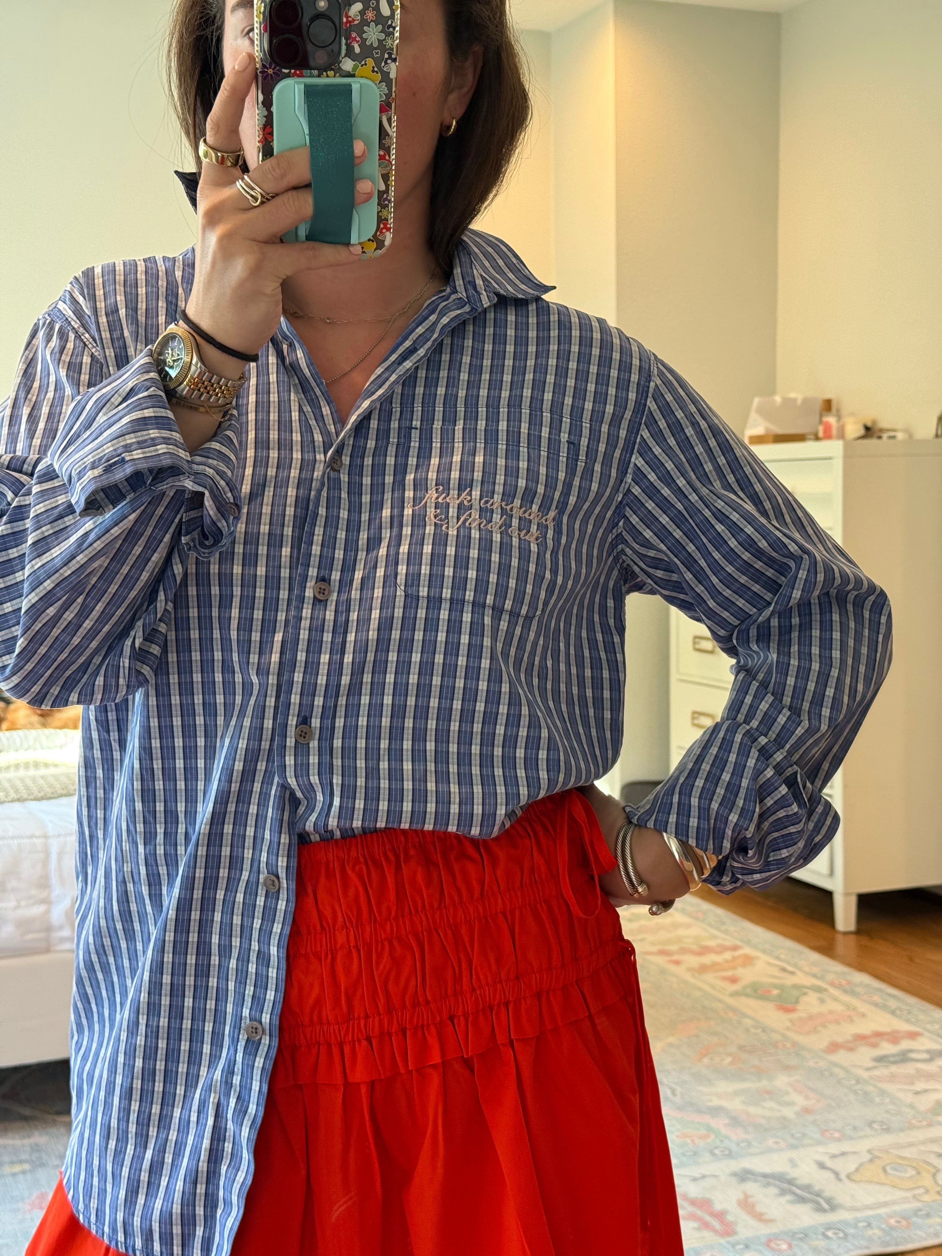 fuck around & find out Button Down - Size L